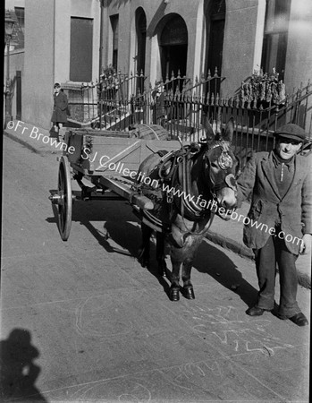 MAN WITH DONKEY & CART